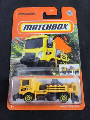 2021 Matchbox 25/100 ROAD STRIPE KING Yellow New Model Near Mint