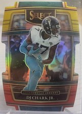 DJ CHARK JR. 2021 Panini Select RED/YELLOW PRIZM DIE-CUT #17 Concourse Jaguars
