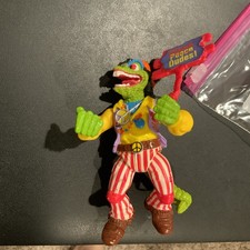 Rock 'N Roll Mondo Gecko with 2 weapons Turtles 1992 TMNT
