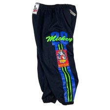 Mickey  Co Disney Vintage Boys Racing Pull On Pants S / 4