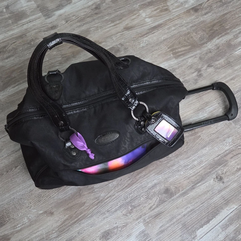 Bolso de Lona Convertible Dakine Valise Negro Rodillo de Viaje 2 Ruedas Colorburst Foto 2 de 4