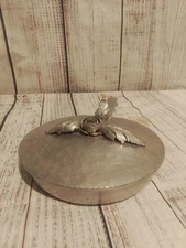 Continental Hand Wrought Aluminum Tulip + Leaves Silent Butler - Silverlook 805