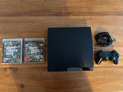PlayStation 3 PS3 Konsole Slim ORIGINAL Controller 320 GB + GTA 4 + GTA 4 EFLC