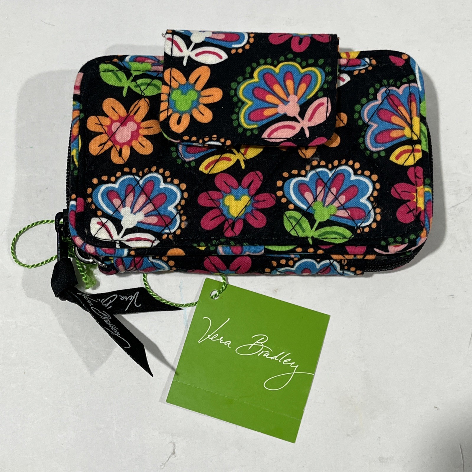 NEW Vera Bradley Disney Smartphone Wristlet Wallet Midnight Mickey