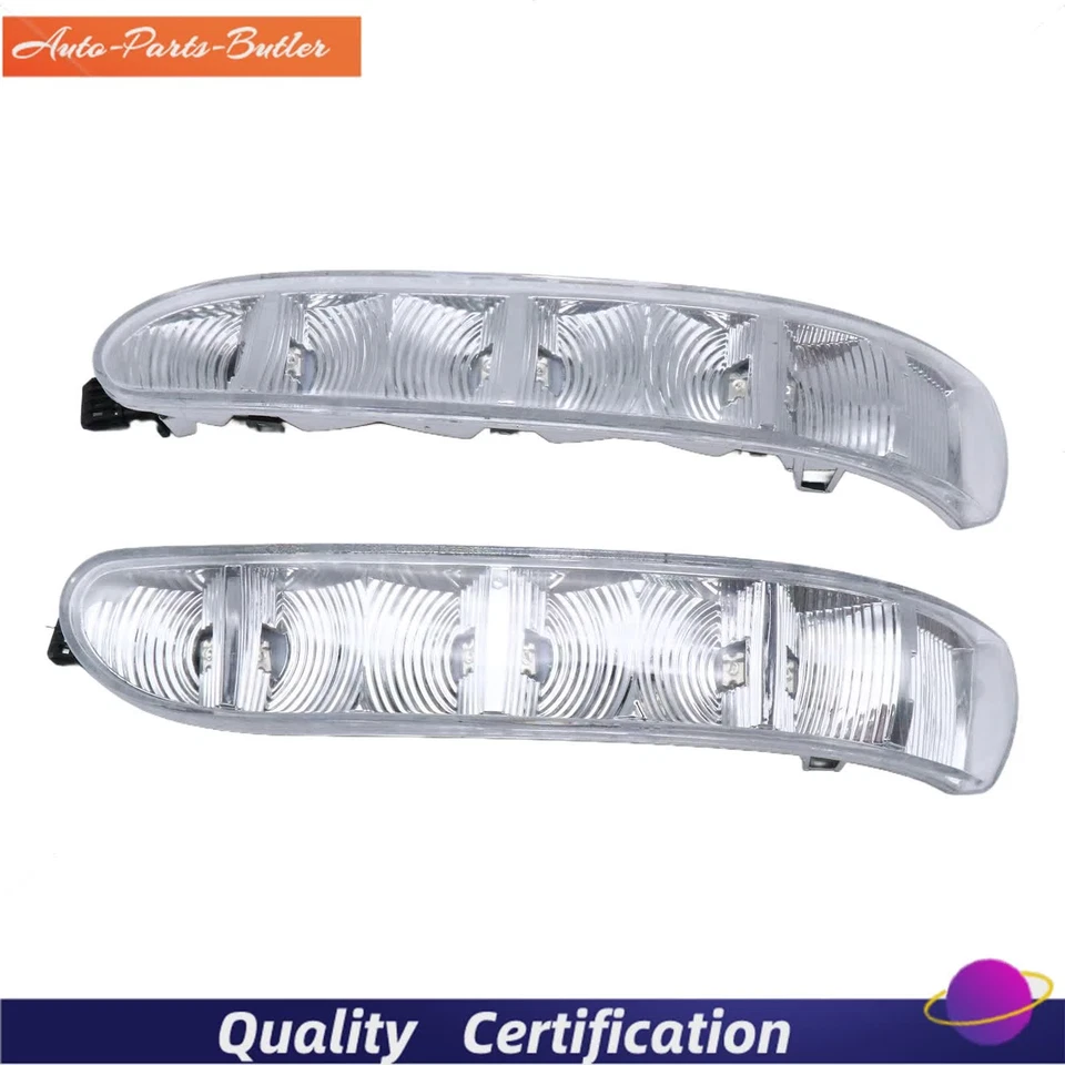 Luces de señal de giro del espejo retrovisor izquierdo derecho para Mercedes-Benz Clase S/CL W220 2 piezas Foto 3 de 4