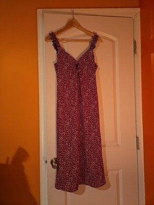 Sienna Sky Keyhole Dress Size M With Polka Dot Patterns