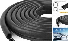 Automotive Door Weather Stripping Car Door Rubber Edge Trim Seal Strip 20Ft