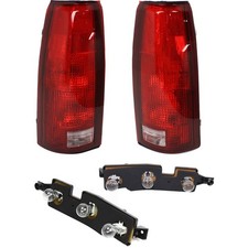 2Pc Tail Light With Circuit Board Kit For 88-98 Chevrolet GMC K1500 C1500 Tahoe