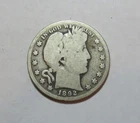1892 S BARBER HALF DOLLAR