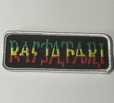 Patch - Rastafari Reggae Colors Black Rastafarian Jamaica Rasta Iron On New J33