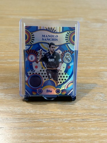 Manolo Sanchis /250 Patch Match Worn Team Set Real Madrid Topps