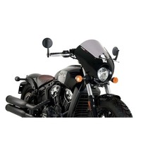 Puig Semfairing Windschutzscheibe Dark Night Fur Indian Scout Bobber 18-25 Leich