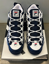 FILA Spaghetti Navy/White Leather Low Top Lace Up Men’s Sneaker