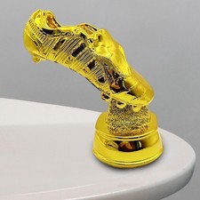 Gold Boot Soccer Trophy Sculpture for Home Decoration Cabinet Furniture