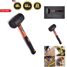 Rubber Mallet Hammer 16 oz Durable Eco-Friendly Soft Blow Carpenter Tool