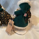 1989 Annalee Santa and Mrs. Claus Touch Of Gold Green  NWT Vintage Mobiletee — photo 5