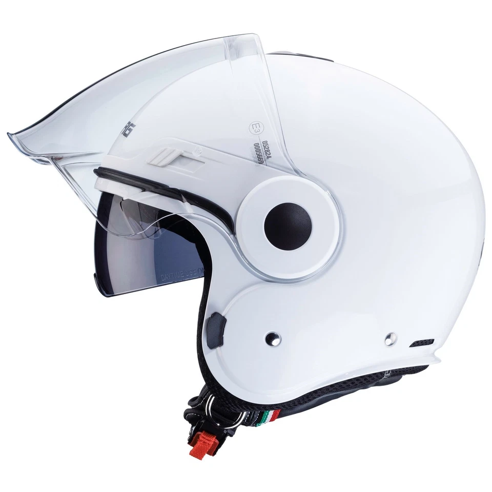 Caberg Uptown weiß Jethelm Motorradhelm Rollerhelm mit Sonnenblende - Bild 4 von 4