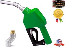 3/4"Inch NPT Auto Shut off Green Fuel Nozzle Kit with 360  Hose Swivel Fuel Tran