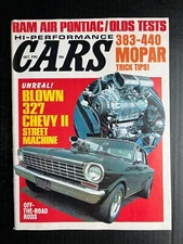 HI-PERFORMANCE CARS Oct 1969 Oldsmobile Trans Am Hemi Chevy II Mopar Attex Baja 