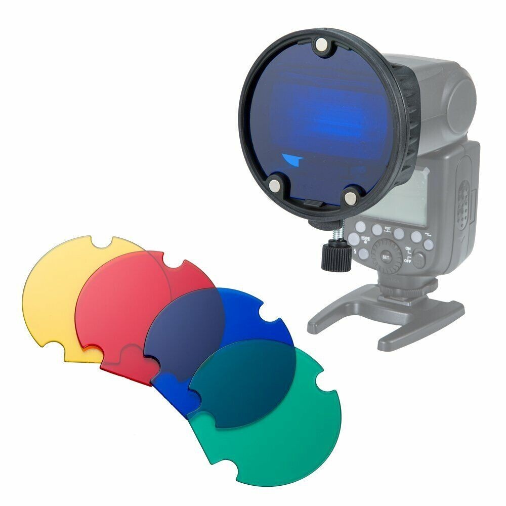 Diffuseur de flash GOTOTOP - Couvercle de flash 3 couleurs 3 en 1 pour