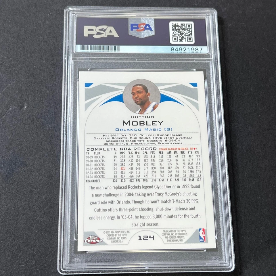 2004-05 Topps Chrome #124 Cuttino Mobley Signed Card AUTO 10 PSA Slabbed Magic - Image 2 of 2