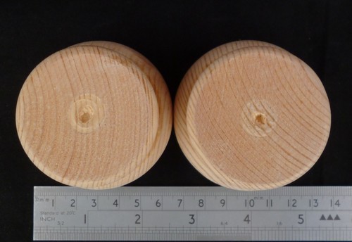 Small Pine Moulded Bun Foot 66mm * 56mm Wooden Furniture *CHOOSE QUANTITY* A3MB - Picture 11 of 31