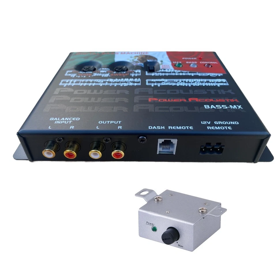 Power Acoustik Bass-MX Mexico Flag Digital Bass Restoration Car Audio Processor - Image 2 of 4