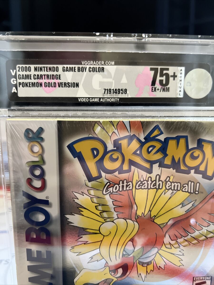 Pokemon Gold Version Sealed New Rare Gameboy Color Game Boy VGA Graded 80 NM