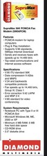 Best Data Diamond SupraMax V90 Pcmcia SM56PCM 56 Kbps Modem