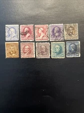 US Stamps Scott # 219-227 & 219d…Used Ng 1c-15c-219-227