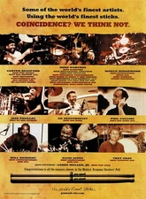 Portnoy / Beauford / Minnemann / Collins - Pro-Mark Drumsticks - 2002 Print Ad