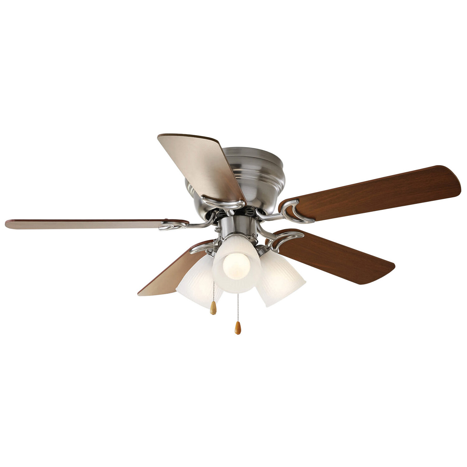 52 Honeywell Elston Ceiling Fan Bowl Light Satin Nickel For