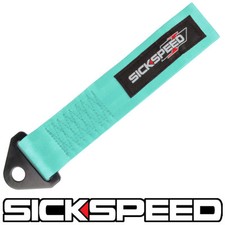 Mint Green High Strength Racing Tow Strap For Frontrear Bumper Hook For Car P13