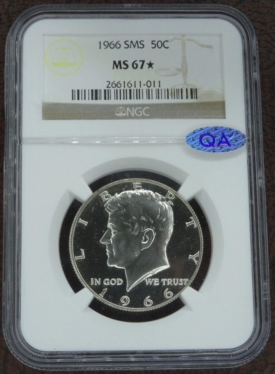 MS 67 Graded 1966 Kennedy US Half Dollars (1964-Now) for sale | eBay