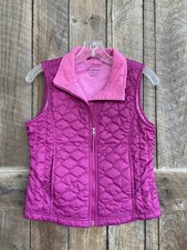 Girls Quited Vest Lined Fleece L.L. Bean size 10-12 Thins-elate