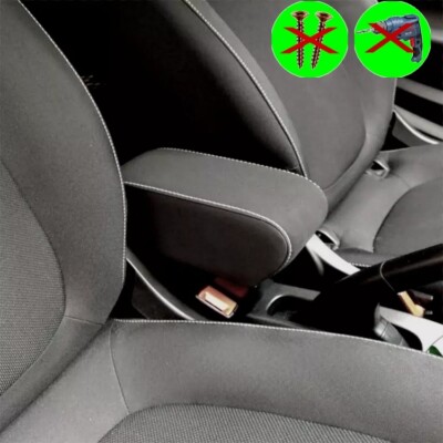 Bracciolo Per Smart 453 ForTwo E ForFour In Ecopelle Nero Con Cuciture Bianche - Regolabile E Made In Italy - Foto 5