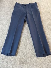 Vintage Higgins Slacks 70's Blue Golf Lounge Pants Size 36x29 Made in USA