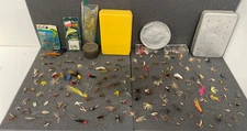 Vintage Box of Over 150 Fly Fishing Lures