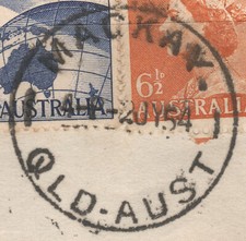 MACKAY, QLD-AUST,  postmark  dated -2 JY 54