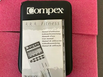 LOT OF 2 Compex fitness train case+manuel guide