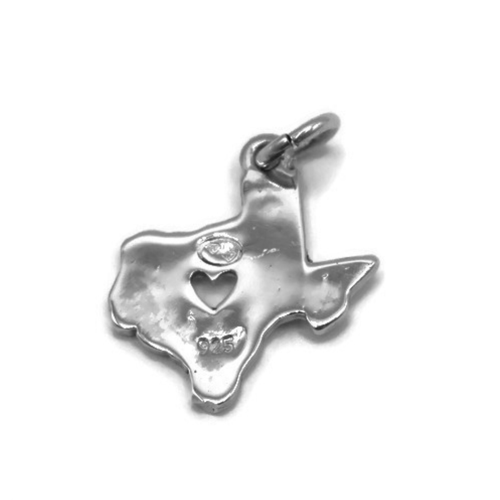 Sterling Silver Texas State Map Charm Pendant eBay