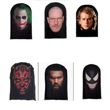 Bandana Balaclava 3D Printed Mask Elastic Mesh FullFace TV and Movie Characters