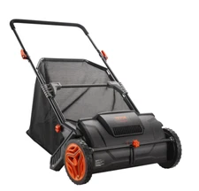 VEVOR Push Lawn Sweeper, 21-inch Leaf & Grass Collector