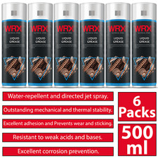 6X WRX Liquid Grease 500ml Adhesion Grease Spray Treat Mechanical Parts Of Metal