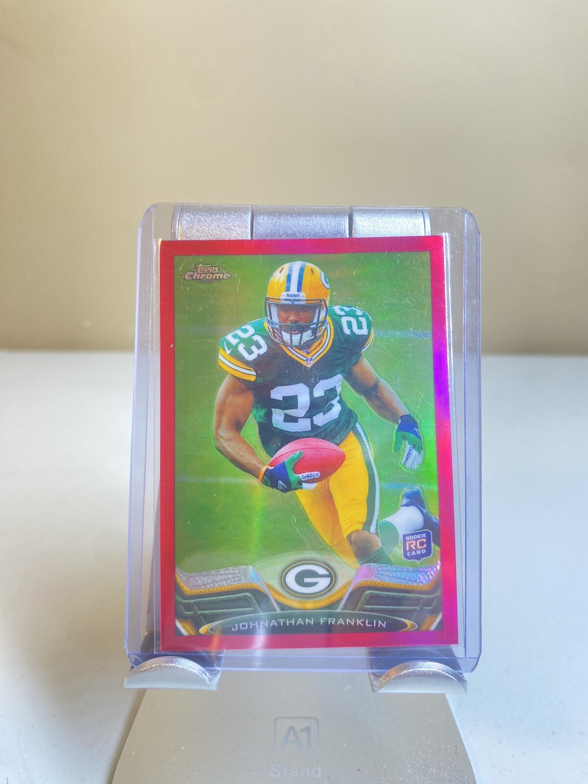 2013 Topps Chrome BCA Pink Refractor /399 Johnathan Franklin #217 Rookie RC