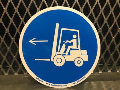 CLARION SAFETY ~ FORKLIFT POINT LEFT ~ 3
