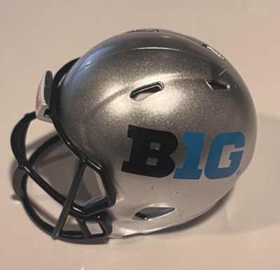 Riddell pocket pro football helmet Big Ten 10 SILVER SPEED style | eBay
