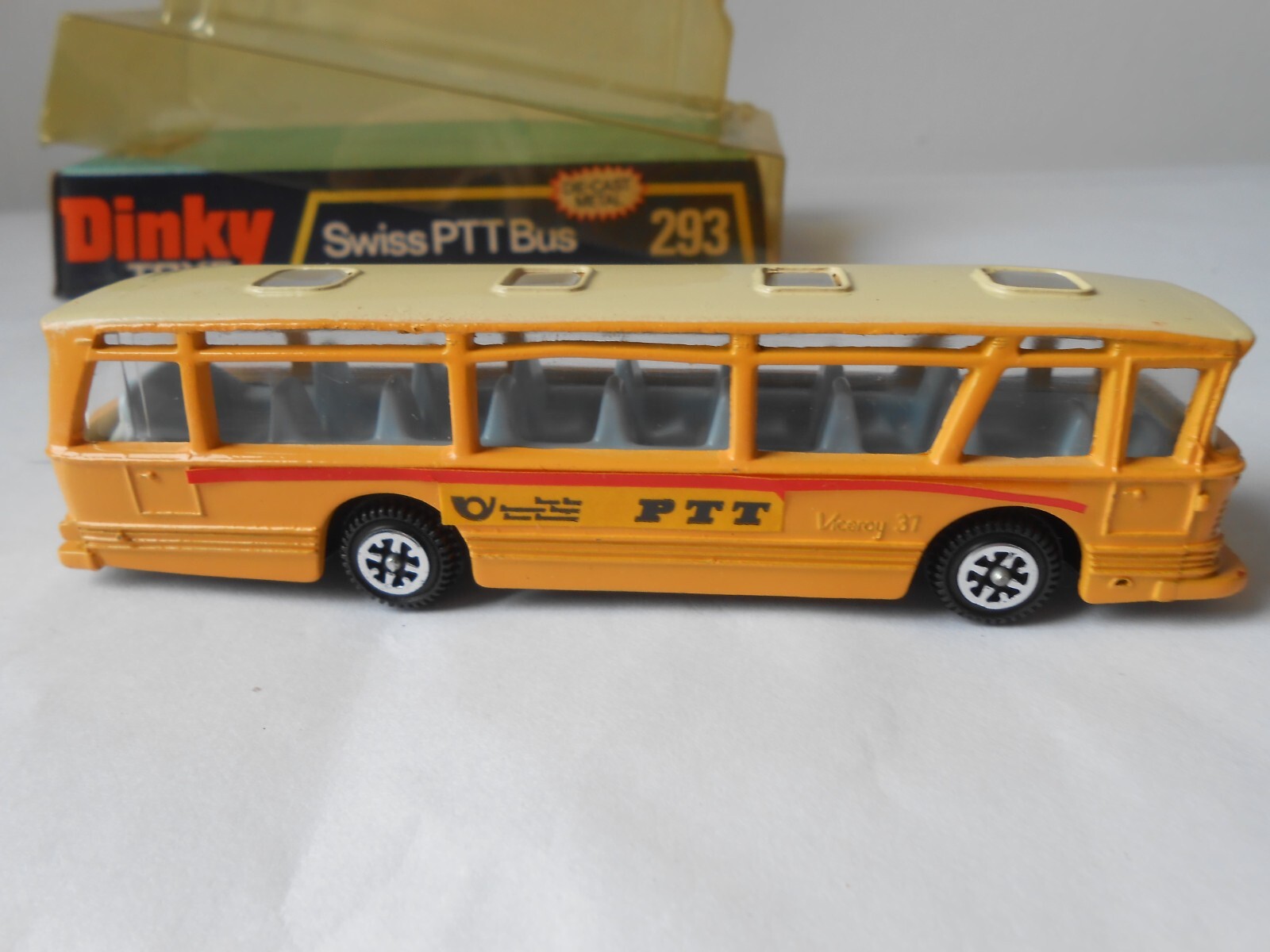Dinky Toys 293 Swiss PTT Bus le cadeau idéal pour collectionneur de voitures miniatures