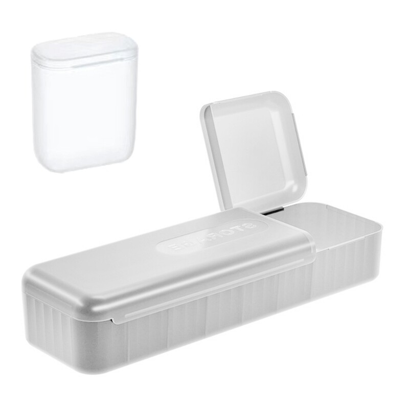 Set of 2 Practical Cable Management Box Efficient Cables Organizer for Desktops