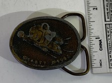 Mighty Mouse Belt Buckle 1976 Terrytoons USA